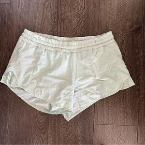 Lululemon Athletica Cream Athletic Shorts